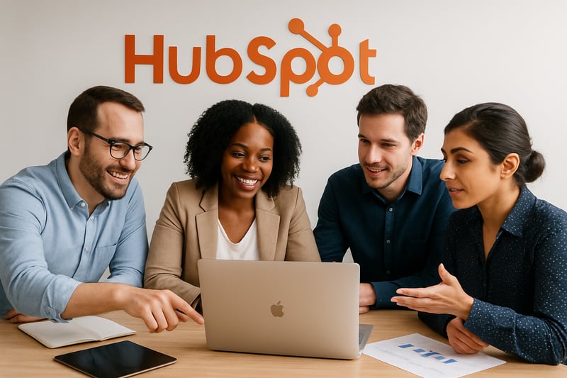 HubSpot consulting experts collaborating on a digital strategy